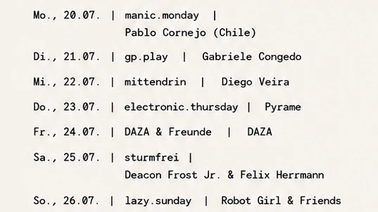 manic.monday mit Pablo Cornejo (Chile) – 1/1