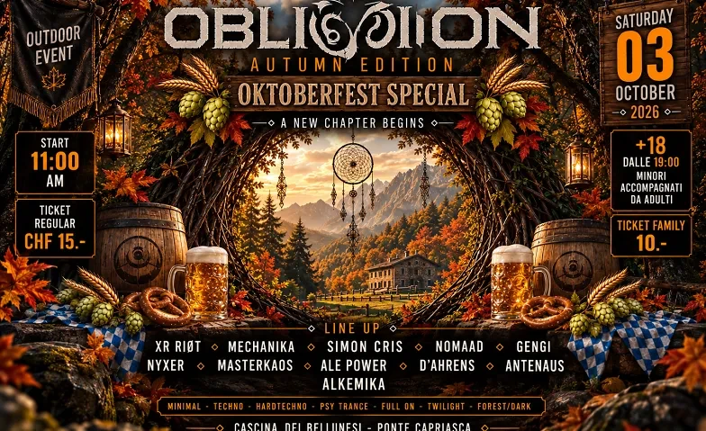 OBLIVION - AUTUMN EDITION  OKTOBERFEST SPECIAL DAY 03.10.26 - 1/1