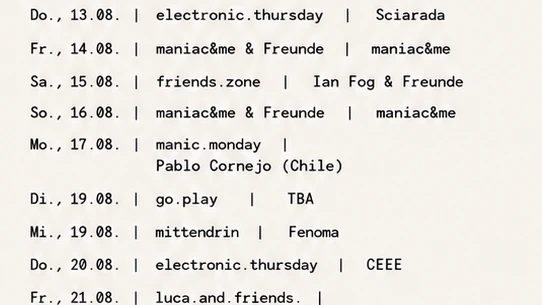 electronic.thursday mit Sciarada – 1/1