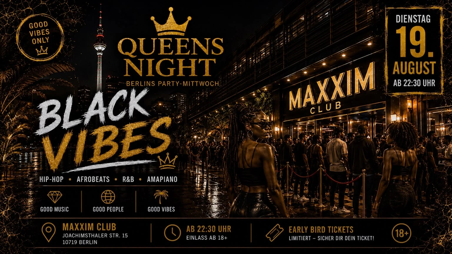 QUEENS NIGHT – BLACK VIBES – 1/1