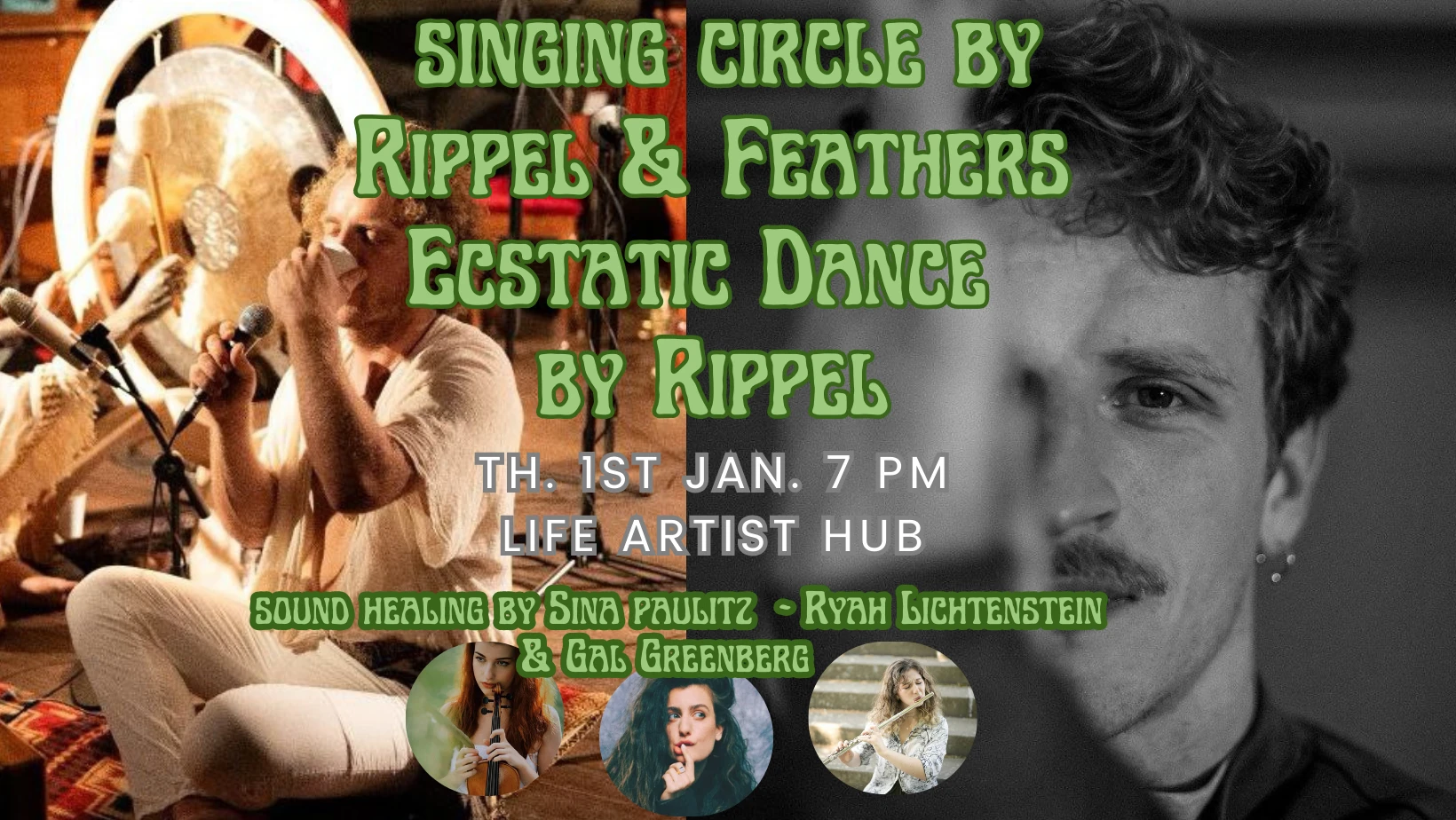 New Years Singing Circle & Ecstatic Dance & Cacao //(Rippel & Feathers)