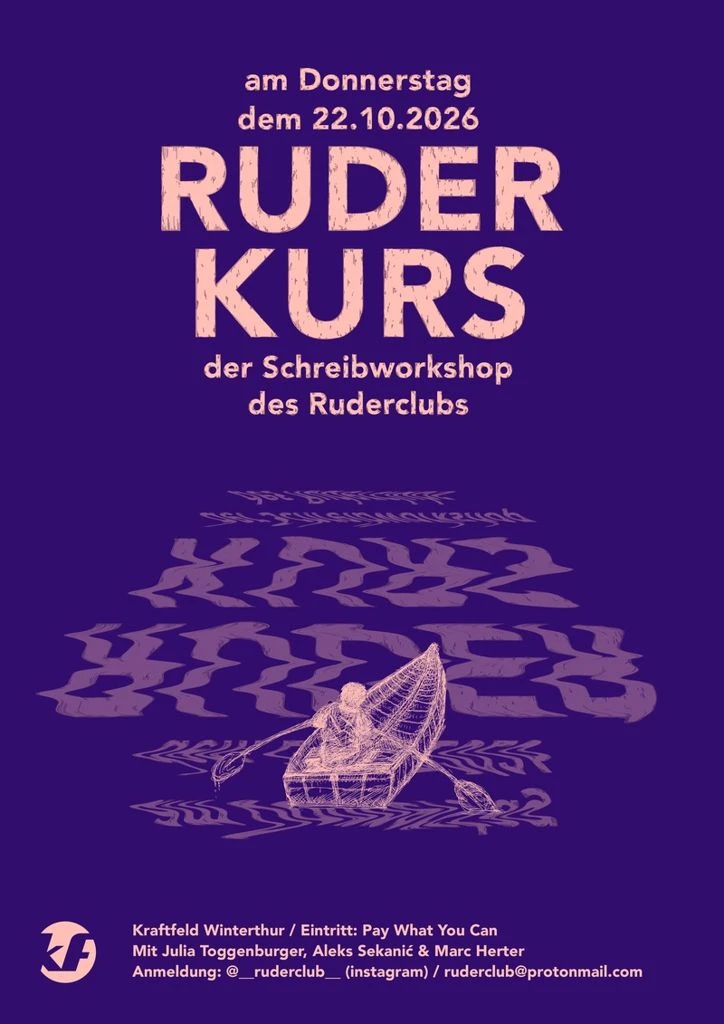 Ruderkurs - Schreibworkshop im Kraftfeld