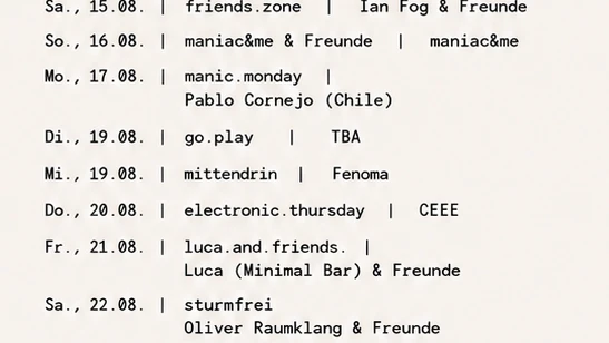 lazy.sunday mit maniac&me & Freunde – 1/1
