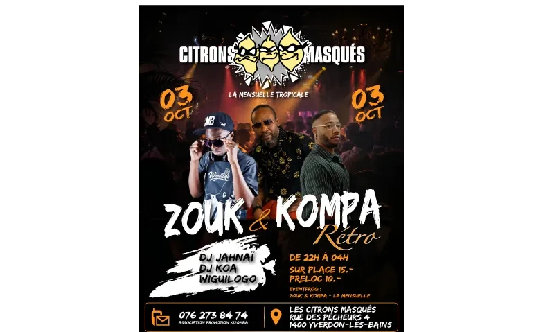 Zouk Kompa Rétro - La Mensuelle - 1/1