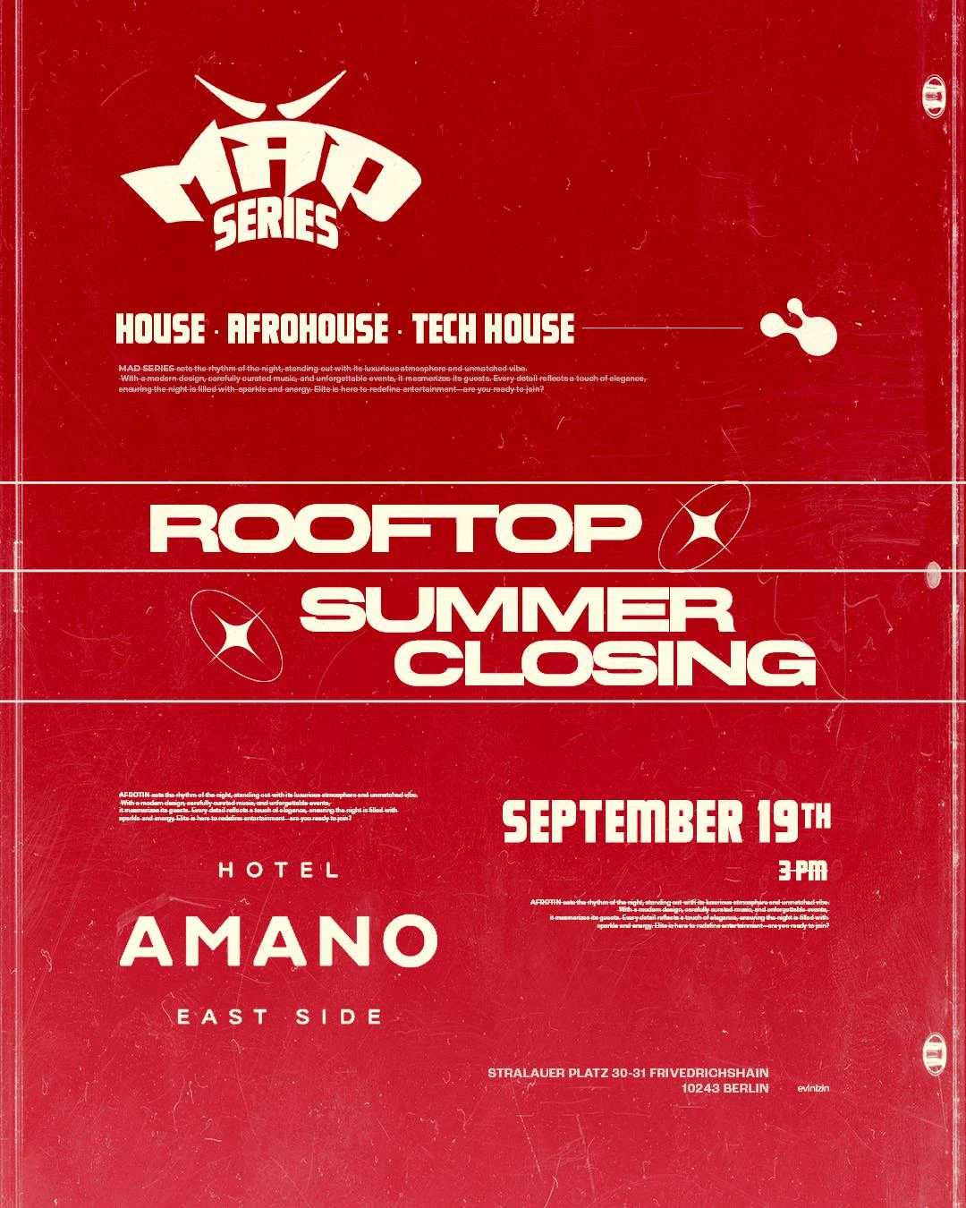 MAD SERIES - Rooftop Summer Closing - 1/1