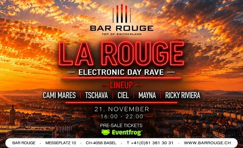 LA ROUGE - Electronic Day Rave in der Bar Rouge Basel