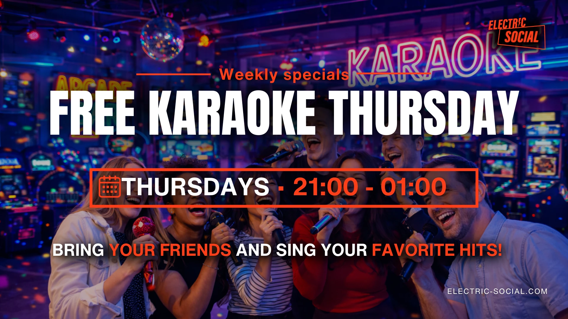 FREE Karaoke Night at Electric Social - 1/1