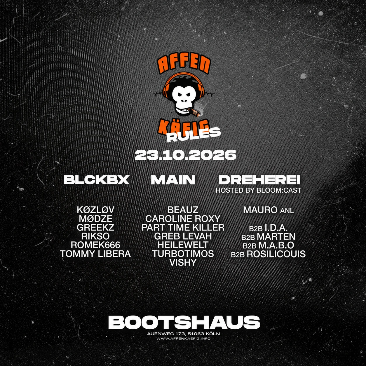 AFFENKÄFIG RULES // BOOTSHAUS KÖLN