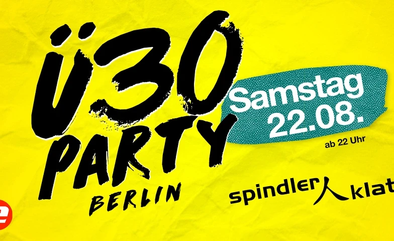 Ü30 BERLIN SOMMERPARTY – FEIERN DIREKT AN DER SPREE! – 1/1