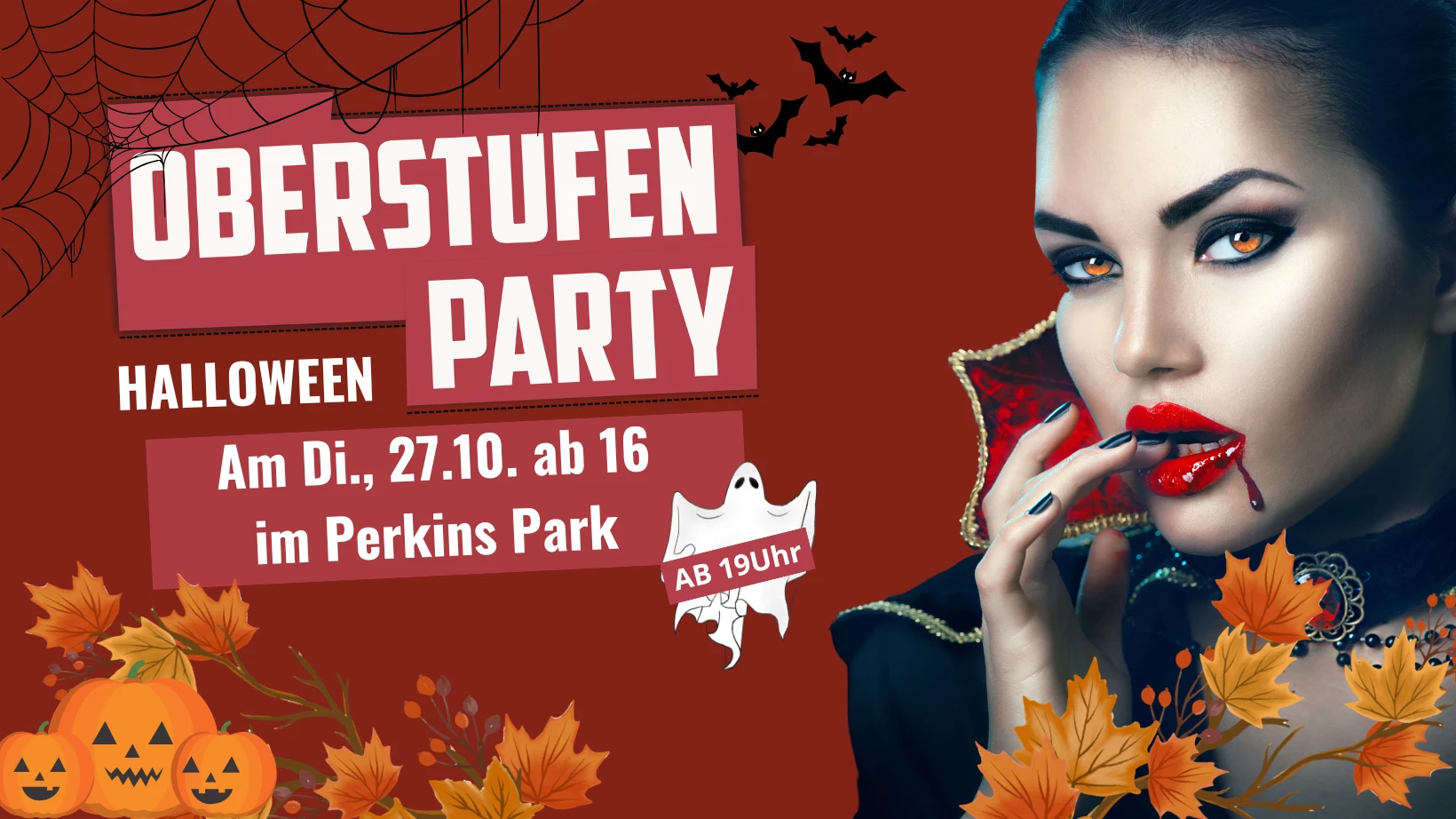 Oberstufenparty ab 16 Jahren | Di., 27.10. ab 19 Uhr im Perkins Park Stuttgart