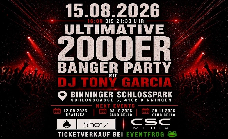 Die ultimative 2000er Banger Party – Open Air im Schlosspark – 1/1