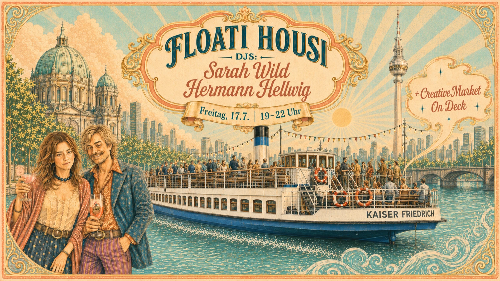 FLOATI HOUSI | Music, Art & Creative Market on Deck – 1/1
