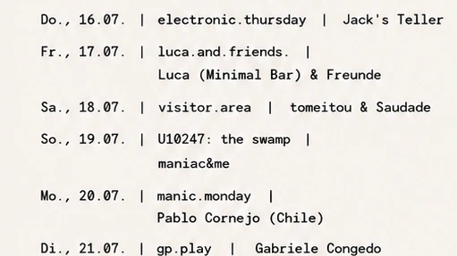 electronic.thursday mit Jack´s Teller – 1/1