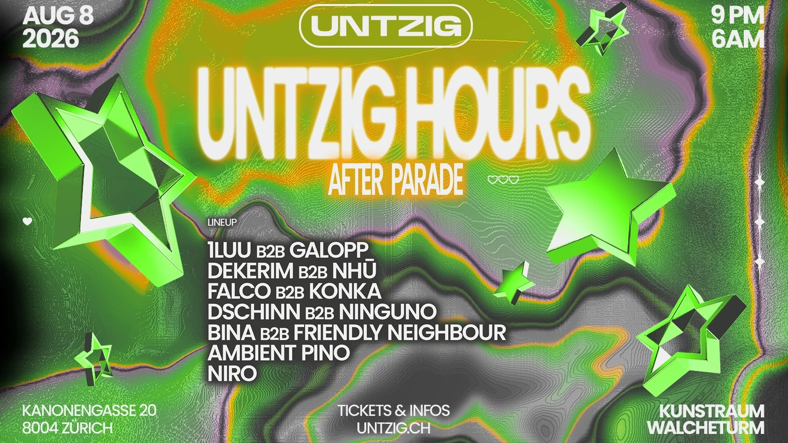 UNTZIG HOURS STREETPARADE AFTERPARTY - Image 1