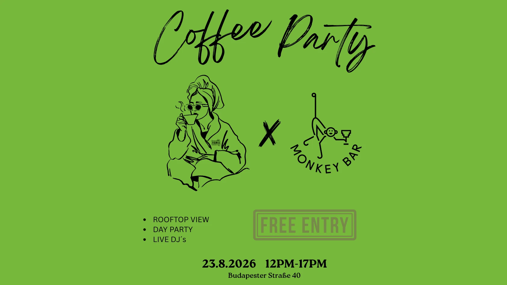 COFFEE PARTY RAVE X MONKEY BAR BERLIN – 1/1