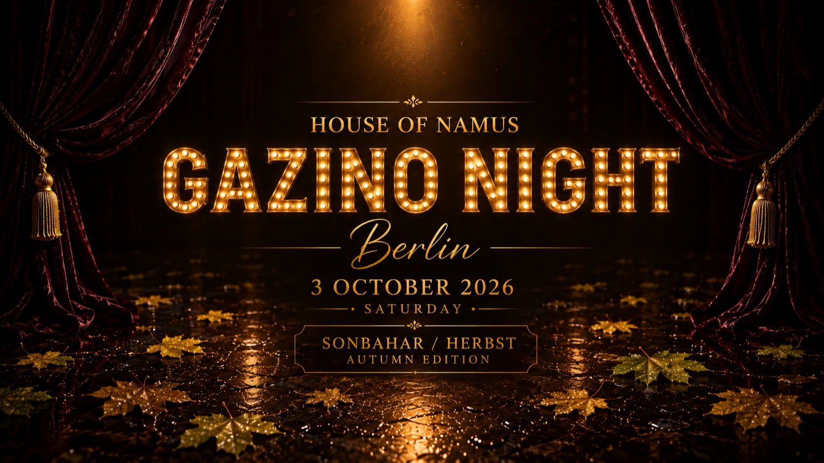 House of Namus- Gazino Night Berlin _70-2000Ler_Sonbahar/Herbst Edition (Begr – 1/1