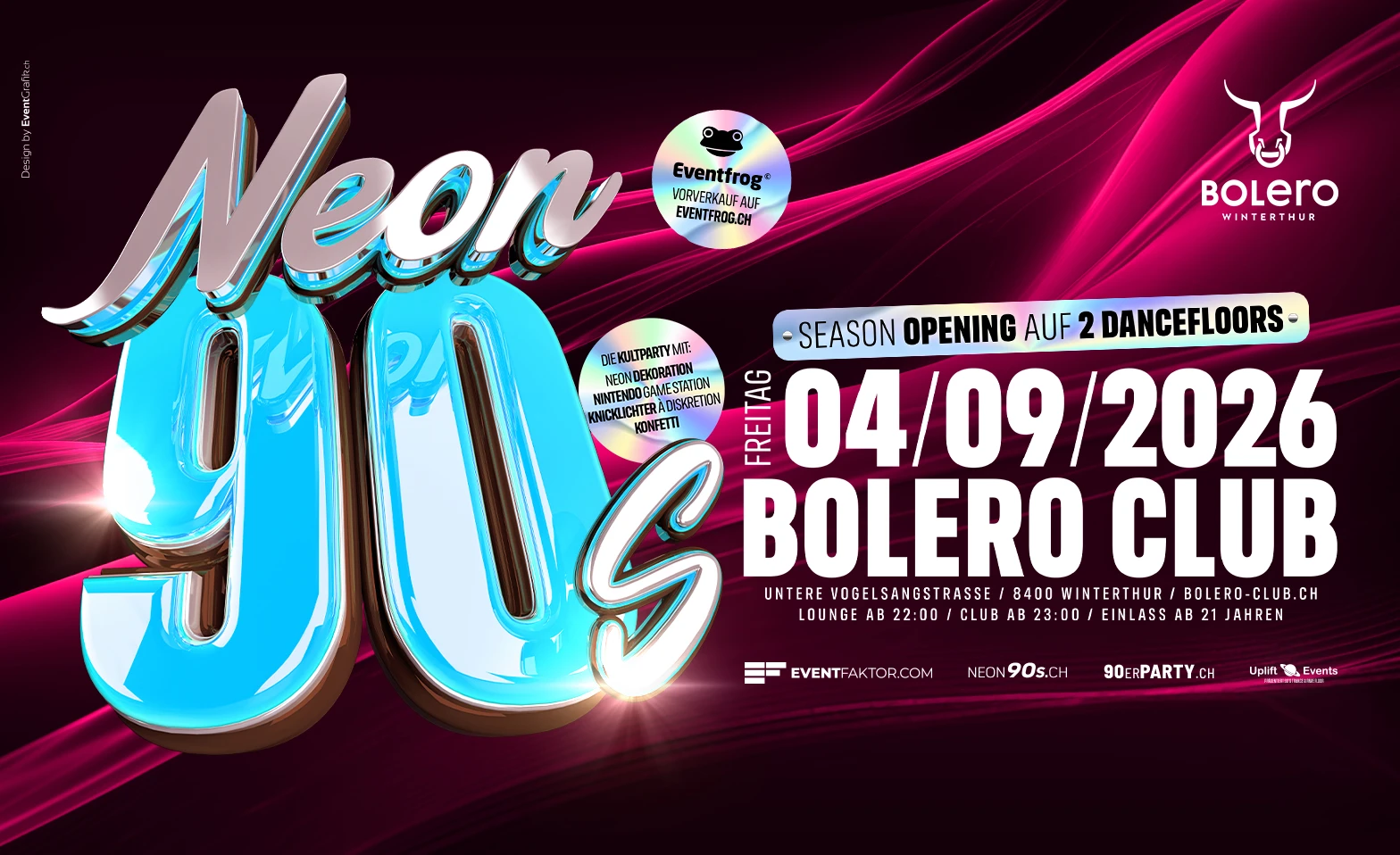 Neon 90's - vor Feiertag - Die 90er Party in Winterthur! – 1/1