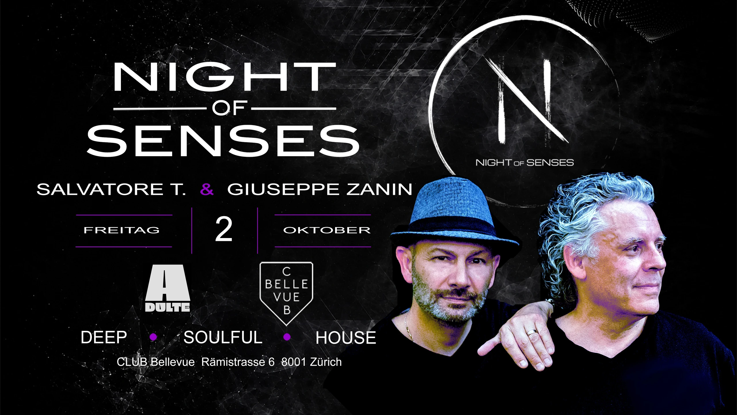 ADULTE: NIGHT OF SENSES | DEEP SOULFUL HOUSE - 1/1