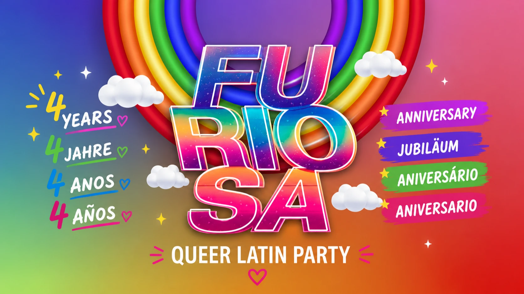 FURIOSA! 🌈Queer Latin Party🎉4 th Anniversary! – 1/1