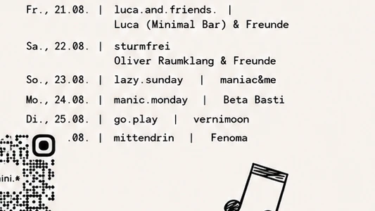 luca.and.friends. mit Luca ( Minimal Bar) & Freunde – 1/1