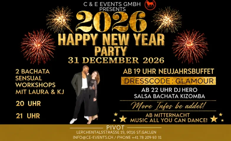 Silvester Party mit Neujahrsbuffet in St.Gallen!!!