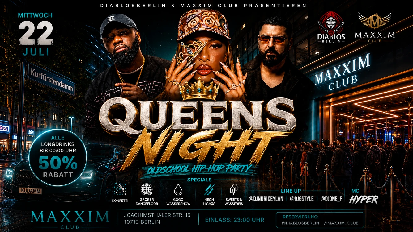 QUEENS NIGHT — OLDSCHOOL HIP-HOP EDITION – 1/1