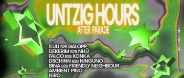 STREETPARADE AFTERPARTY  UNTZIG HOURS – 1/1