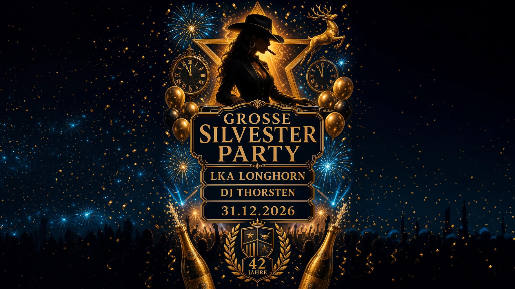 DIE GROSSE LKA LONGHORN SILVESTER PARTY