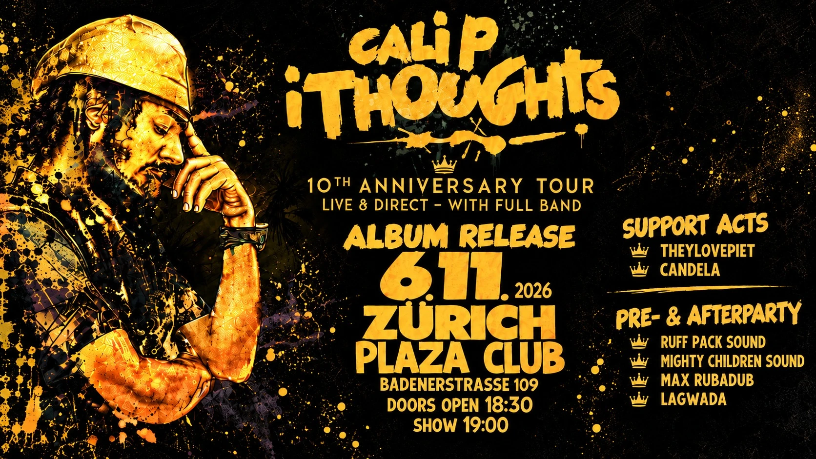 Cali P - I THOUGHTS Deluxe Edition Plattentaufe