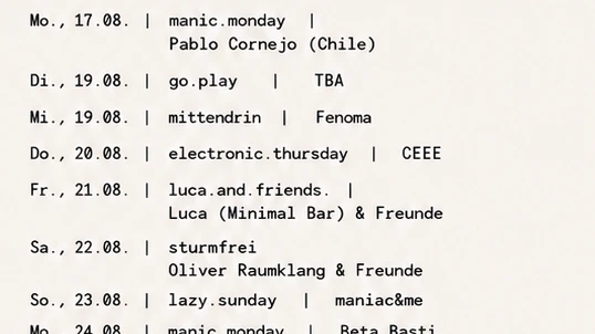 manic.monday mit Pablo Cornejo (Chile) – 1/1