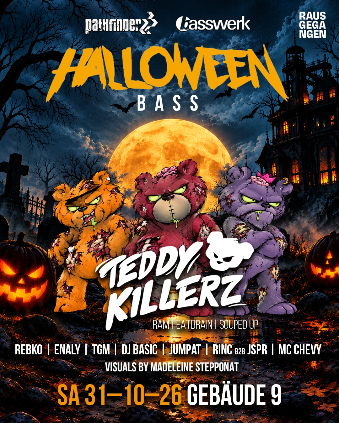 Pathfinder & Basswerk pres. Halloween Bass ft. Teddy Killerz