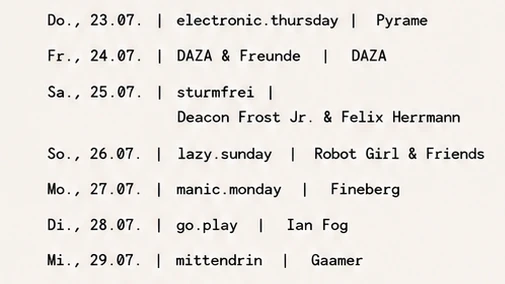electronic.thursday mit Pyrame – 1/1
