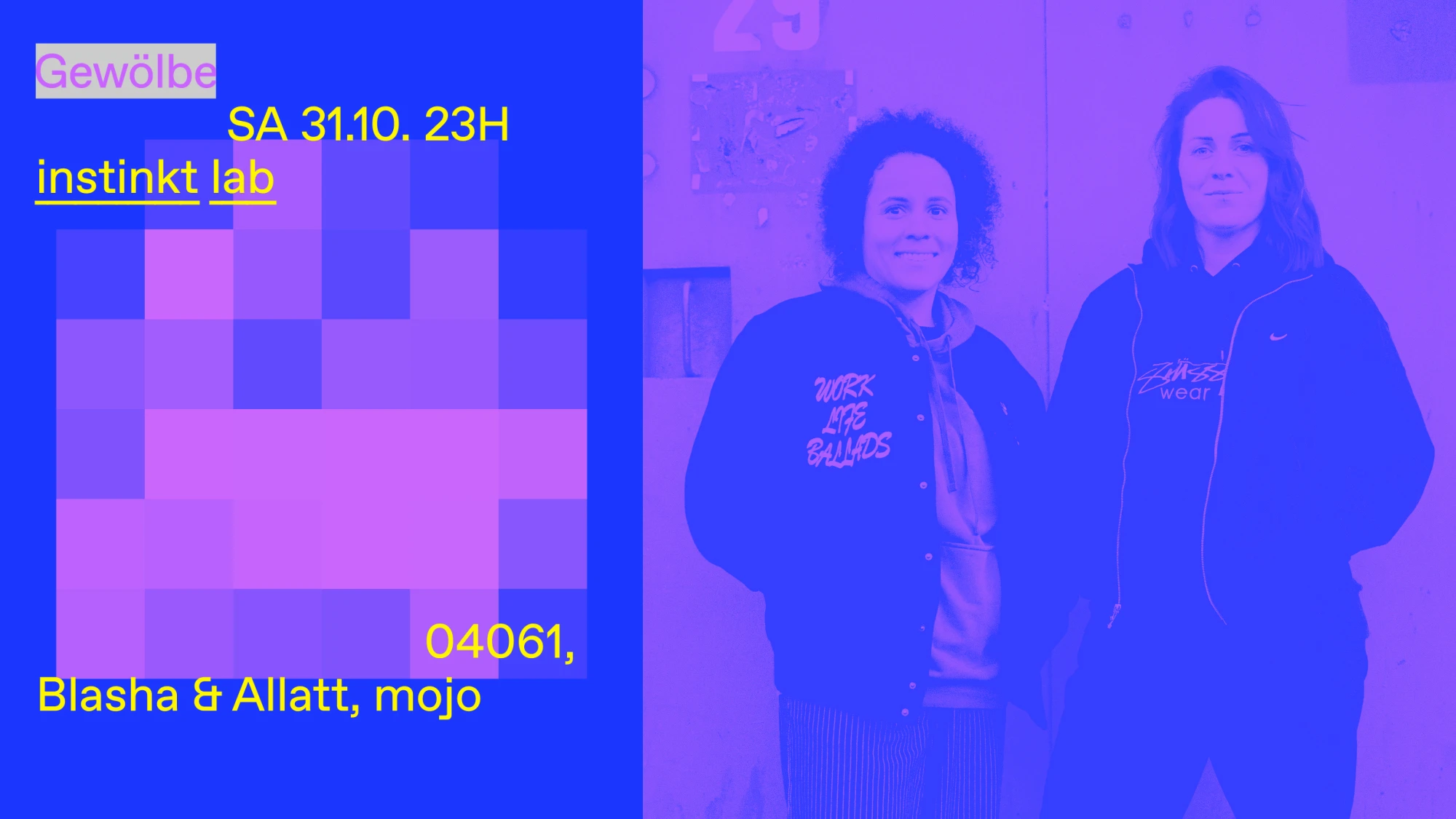 instinkt lab w/ 04061, Blasha & Allatt, mojo