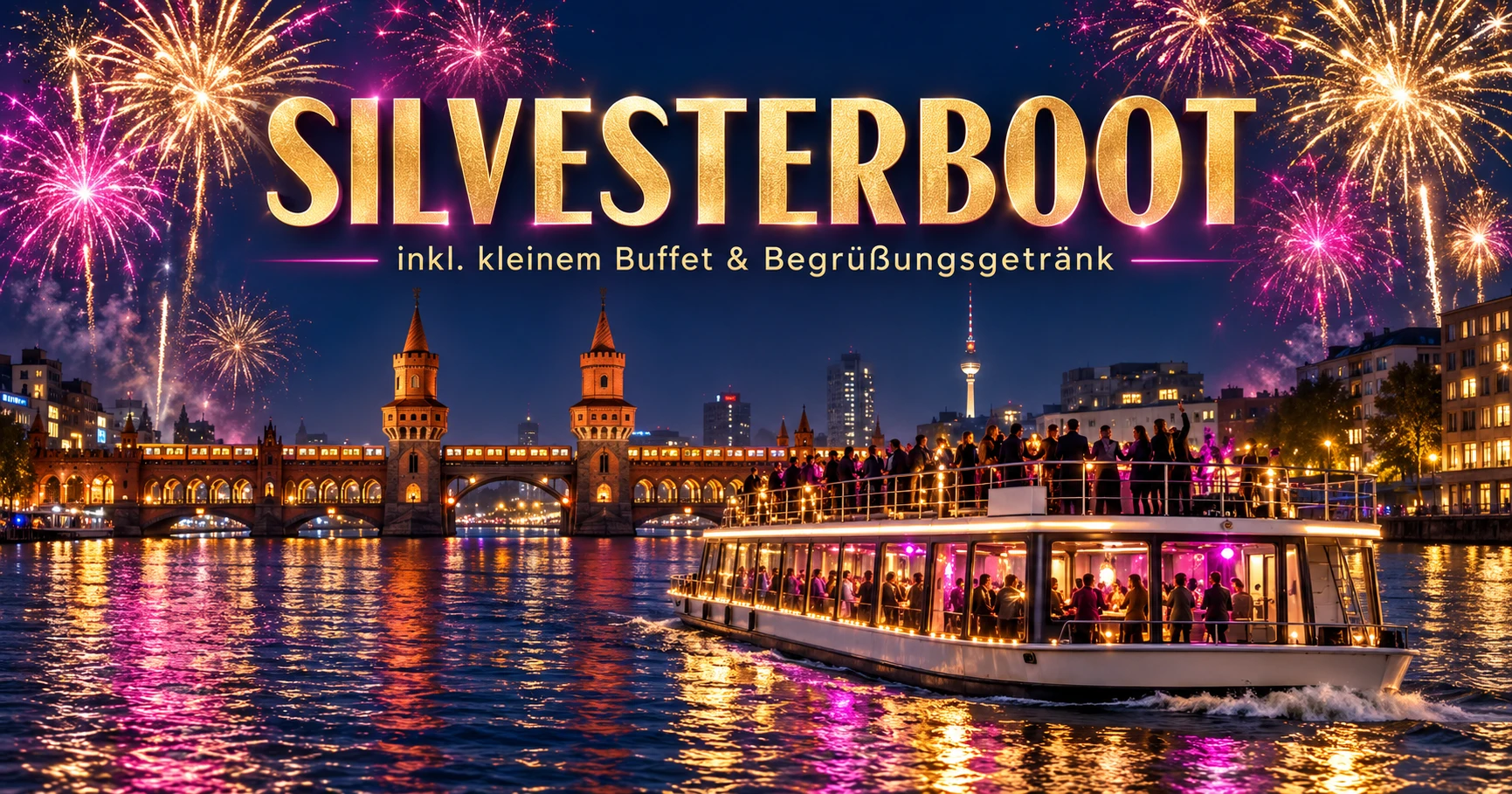 Silvesterboot - inkl. kleinem Buffet & Begrüßungsgetränk - 1/1