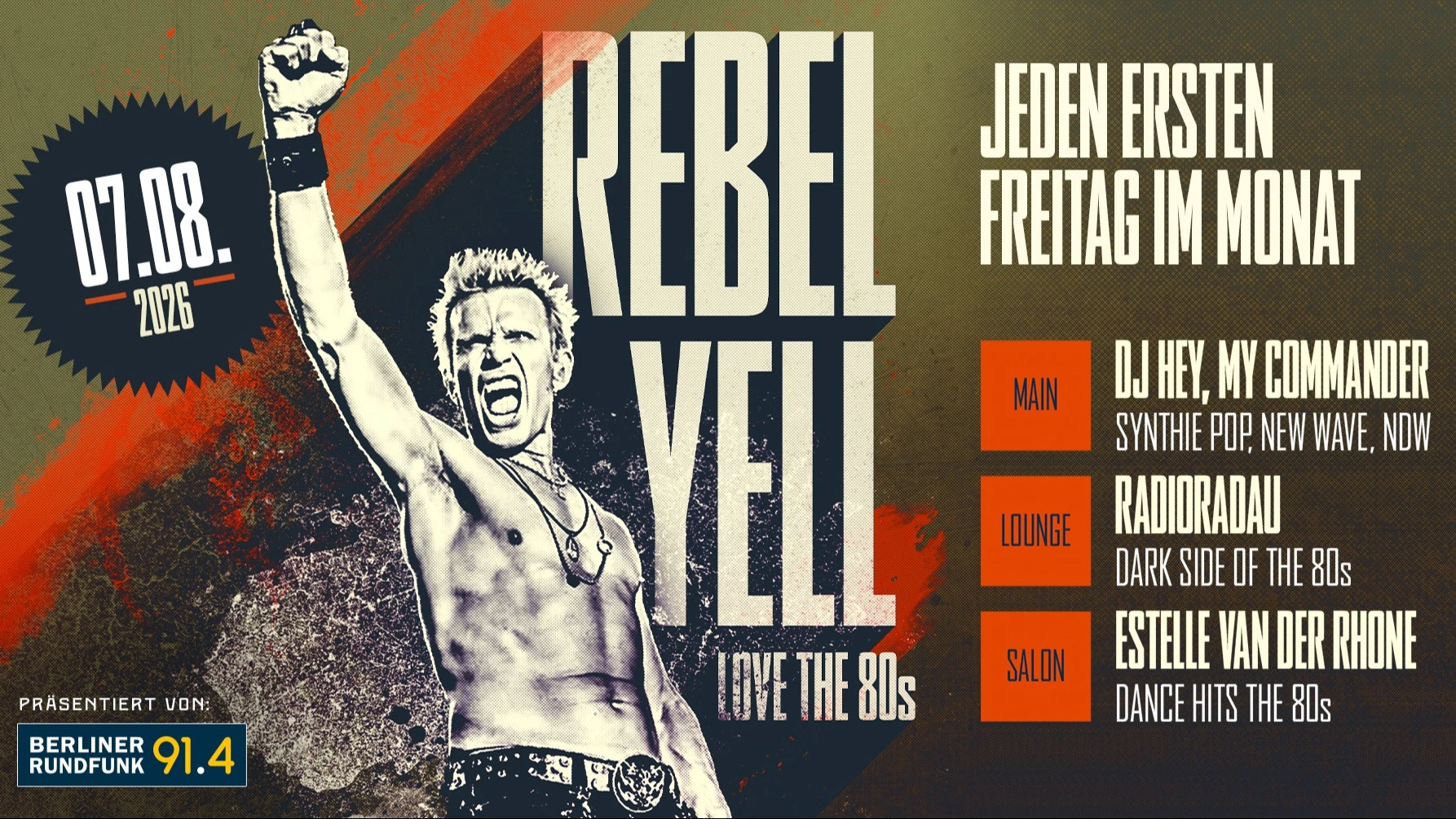 Rebel Yell Love the 80s! -auf 3 Floors- – 1/1