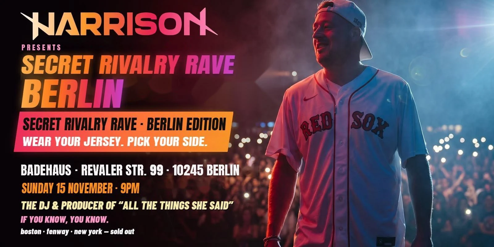 Harrison Presents: Secret Rivalry Rave - Berlin