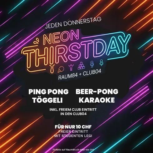 NEON THIRSDAY!
