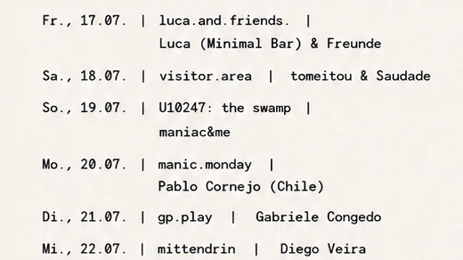 luca.and.friends. mit Luca ( Minimal Bar) & Freunde