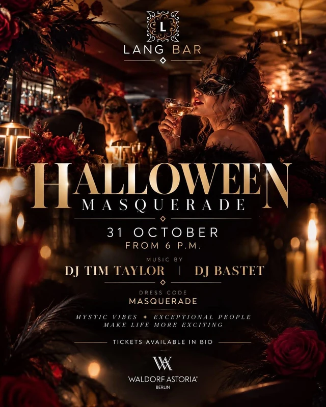 HALLOWEEN MASQUERADE - Halloween at Lang Bar