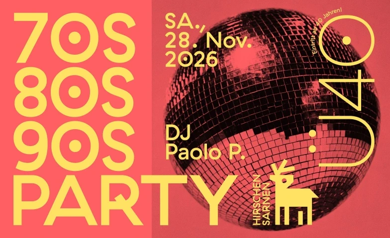 70s, 80s, 90s Party - Ü40