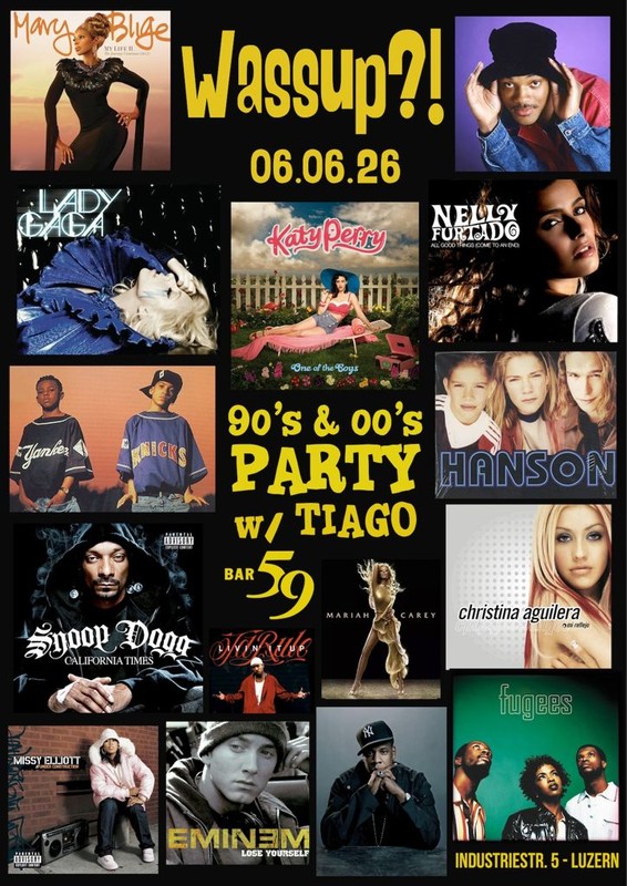 WASSUP?! 90S & 00S PARTY W/ TIAGO