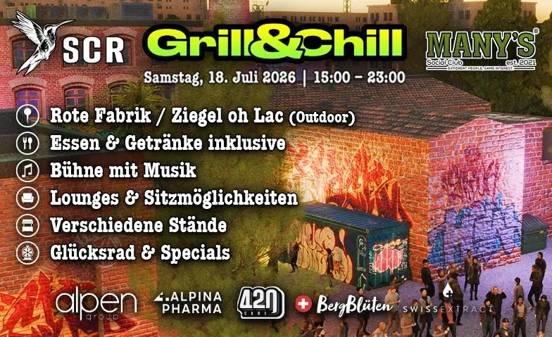 MANY'S x SCR - Grill & Chill 2026