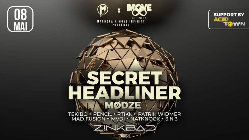 MANDORA X MOVE INFINITY SECRET HEADLINER & MØDZE