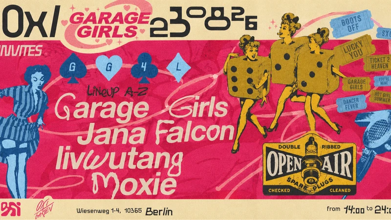 OXIgarten presents Garage Girls with Moxie, livwutang