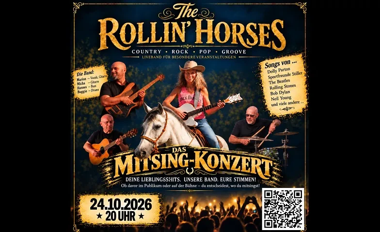 Mitsing-Konzert mit der Band The Rollin' Horses