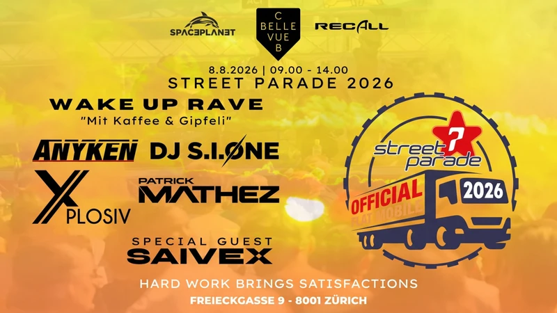 WAKE UP RAVE - Street Parade 2026