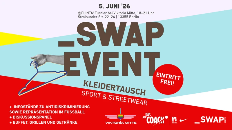 Kleidertausch-Event für Sport– & Streetwear @FLINTA*-Turnier