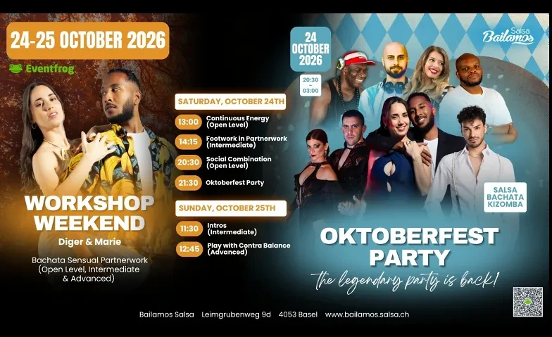 Bachata Workshop Weekend & Oktoberfest Party
