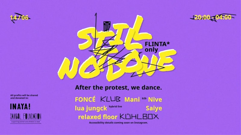 still not done – after protest dance