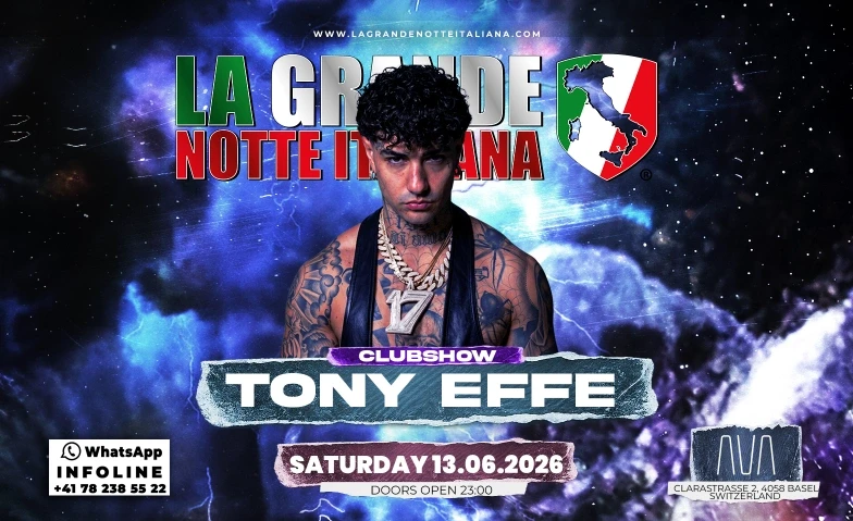 La Grande Notte Italiana w/TONY EFFE @ Ava Club Basel